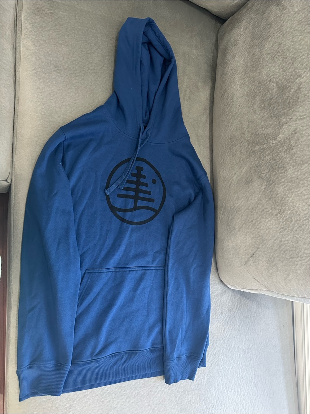 Boy Burton Royal Blue Hooded Pullover with Black Logo